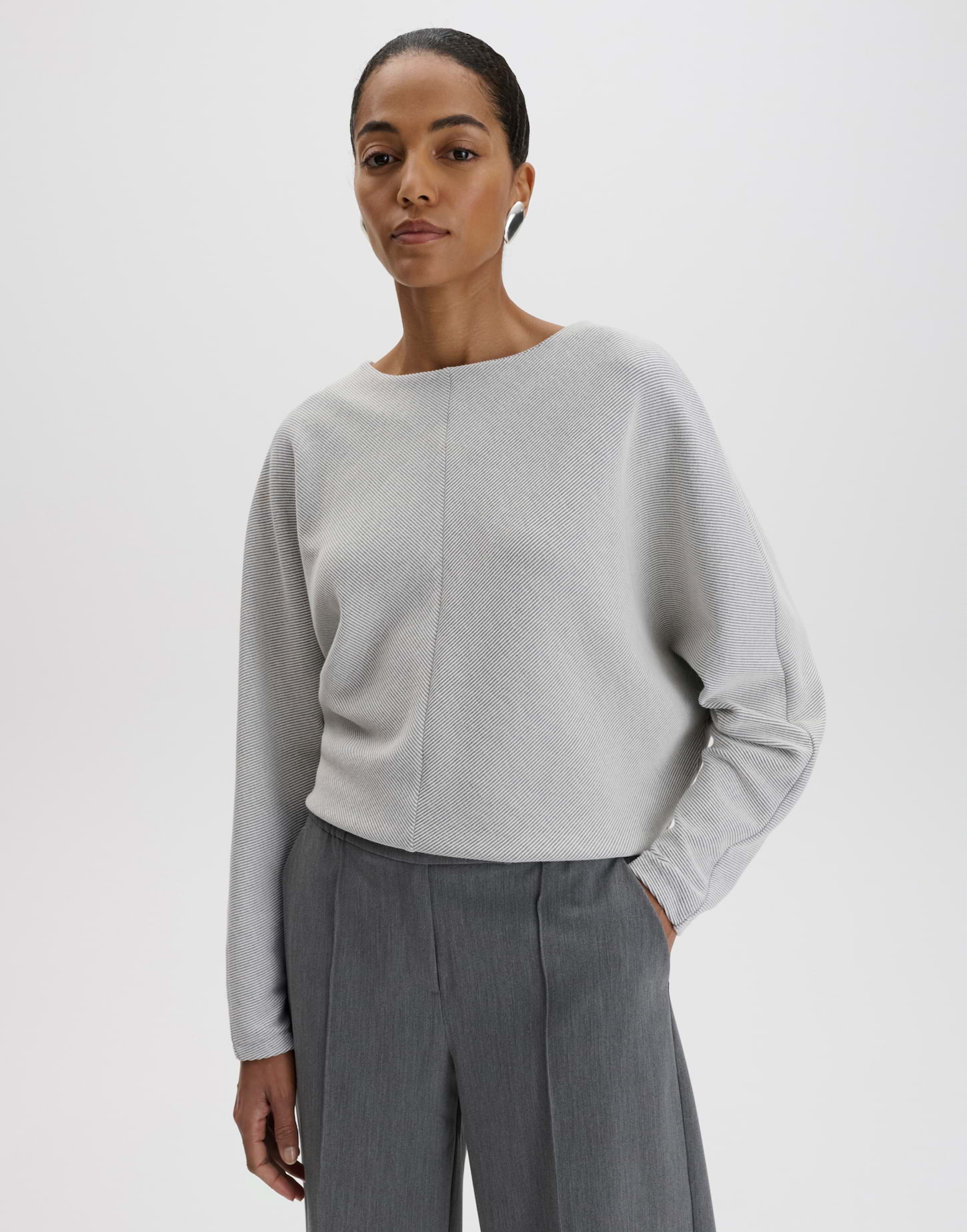 Fein geripptes Jerseyshirt von Someday