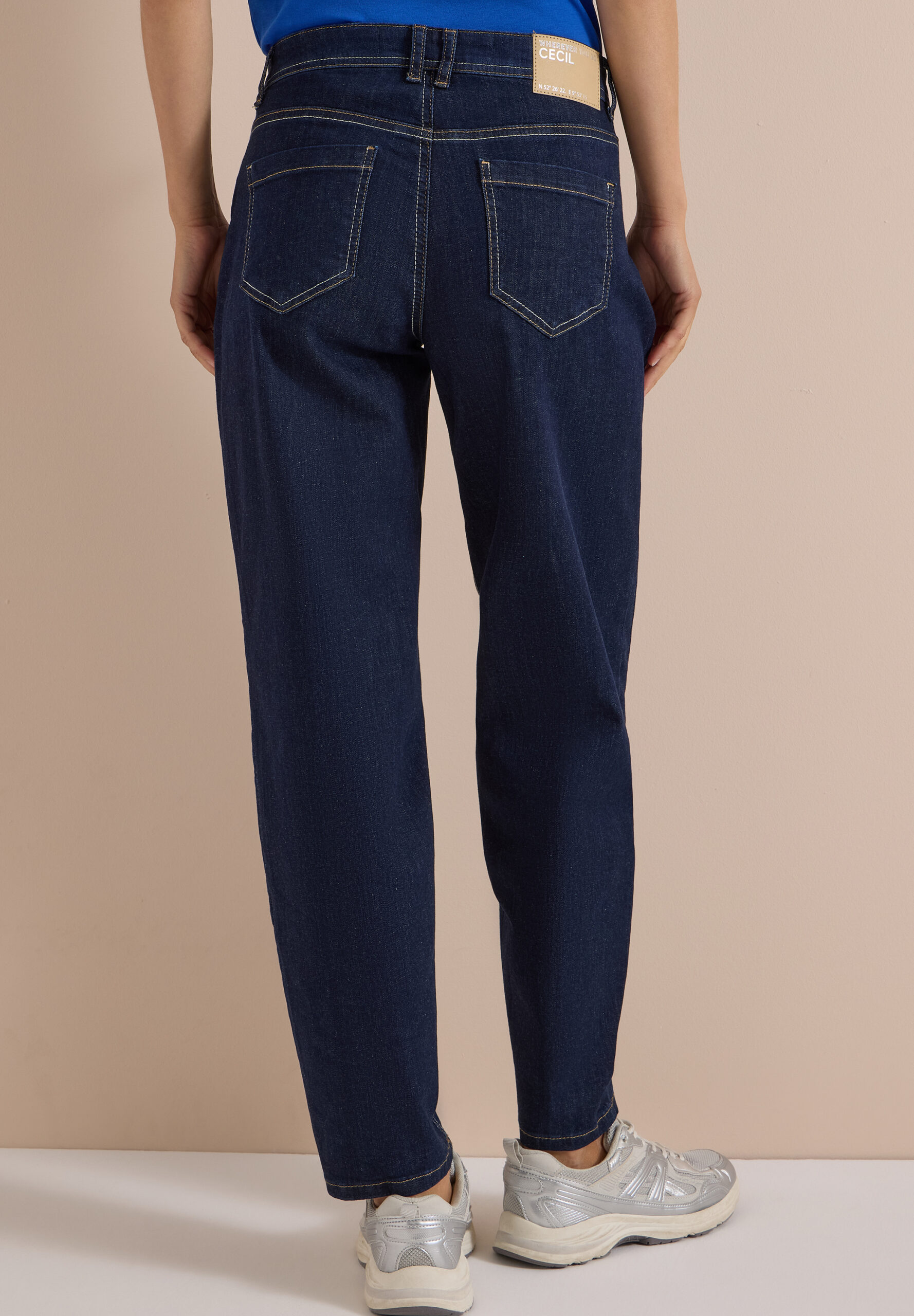 High Waist Barrel Leg Jeans im Loose Fit von Cecil