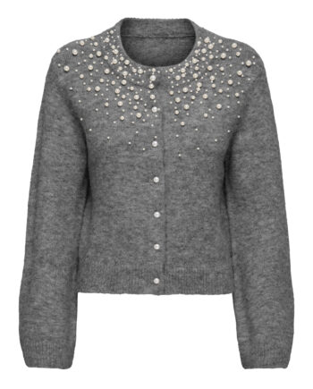 Strickjacke mit Perlen-Verzierung von Only