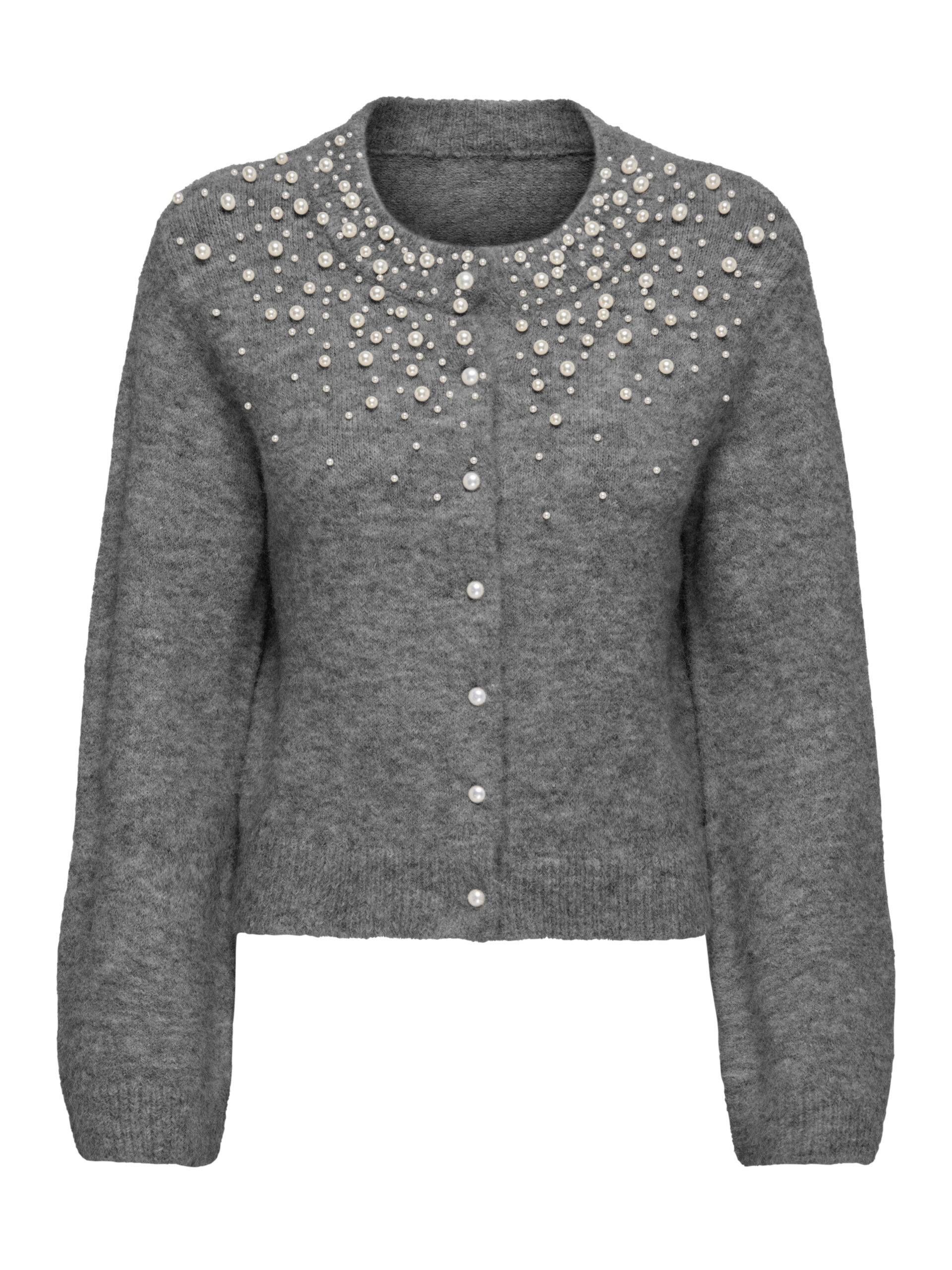 Strickjacke mit Perlen-Verzierung von Only