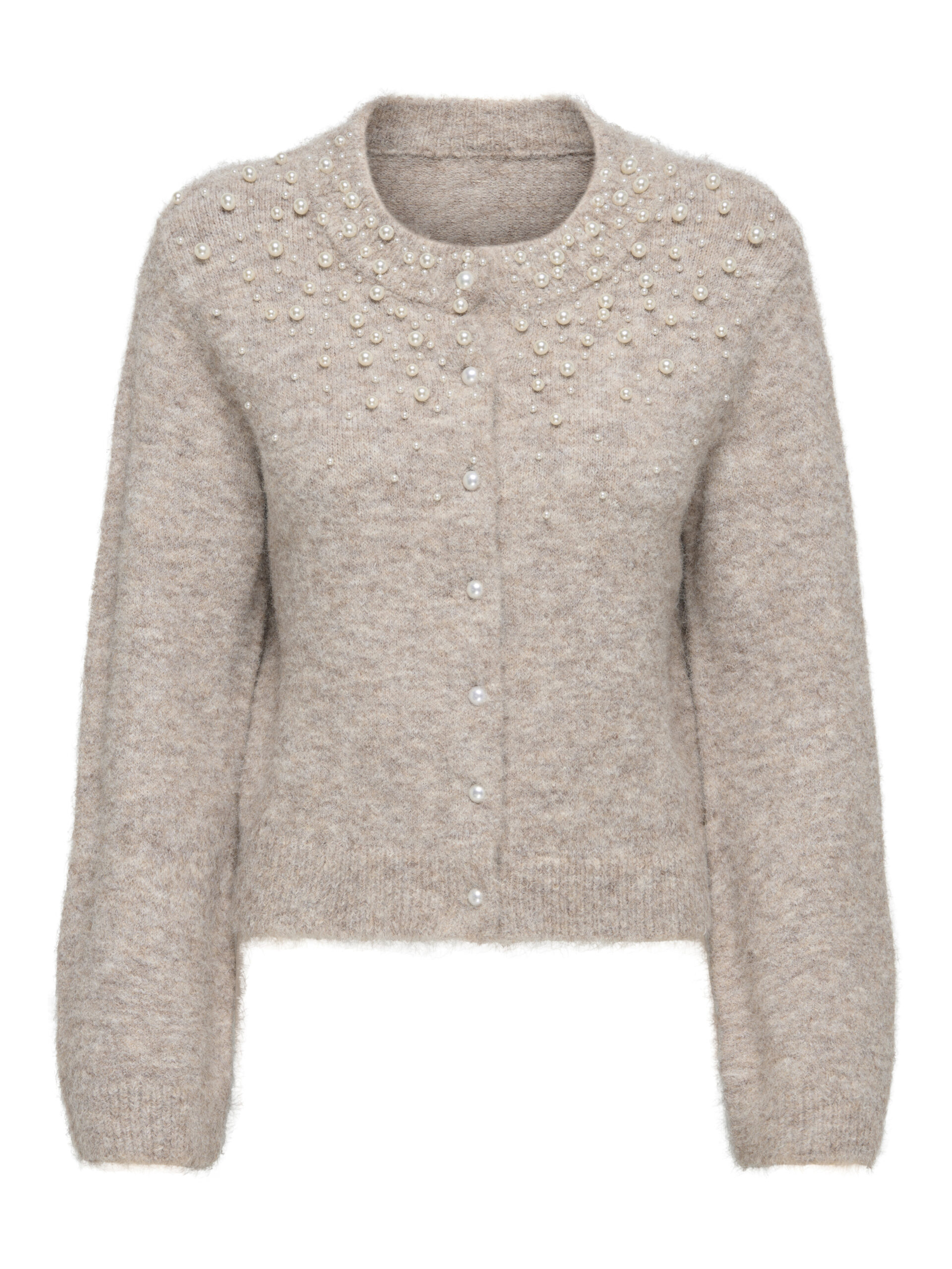 Strickjacke mit Perlen-Verzierung von Only