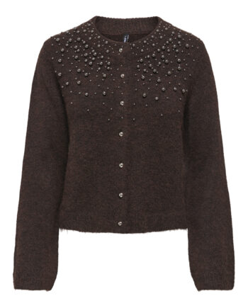 Strickjacke mit Perlen-Verzierung von Only
