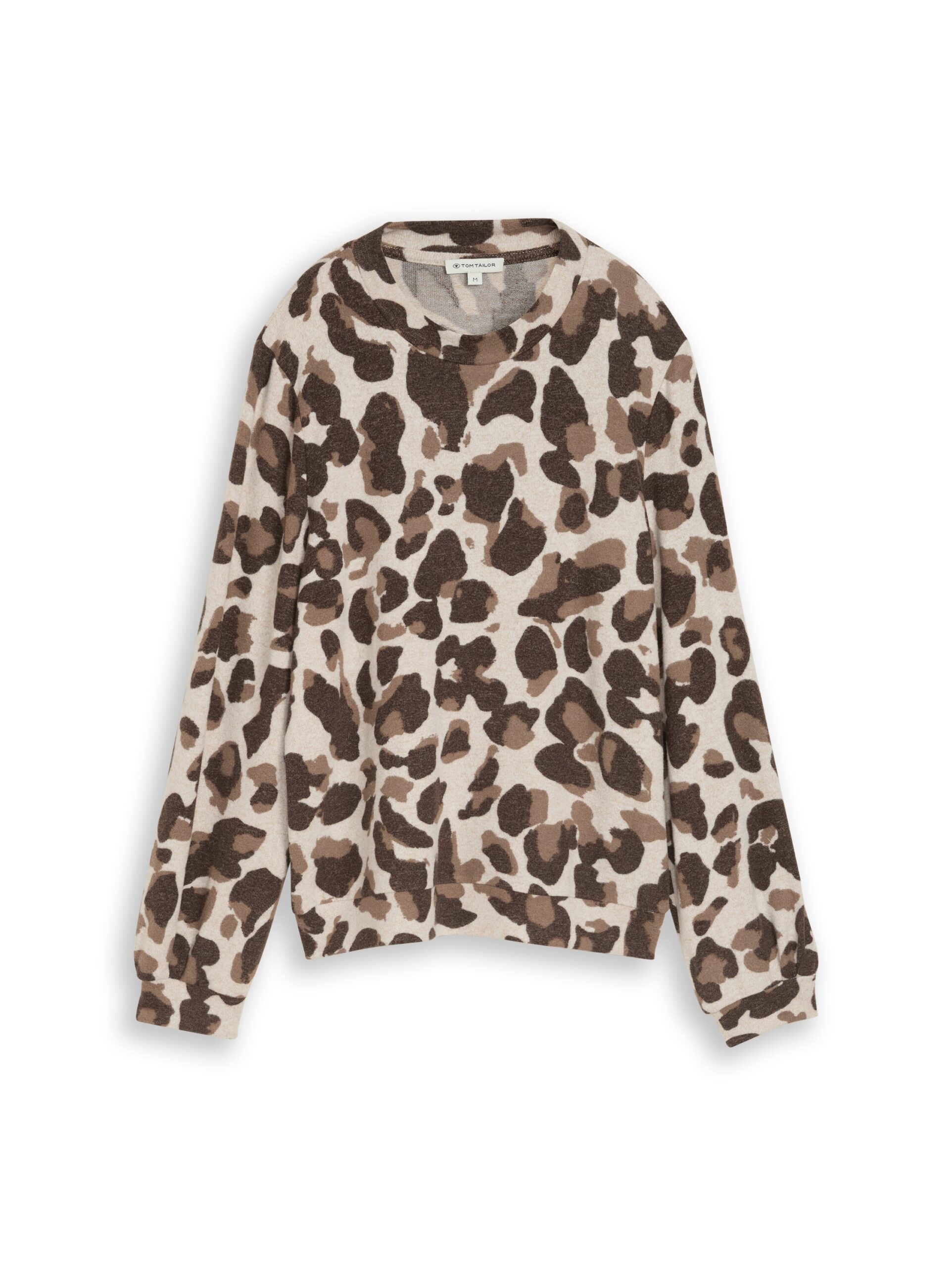 Cosy Langarmshirt mit Muster von Tom Tailor