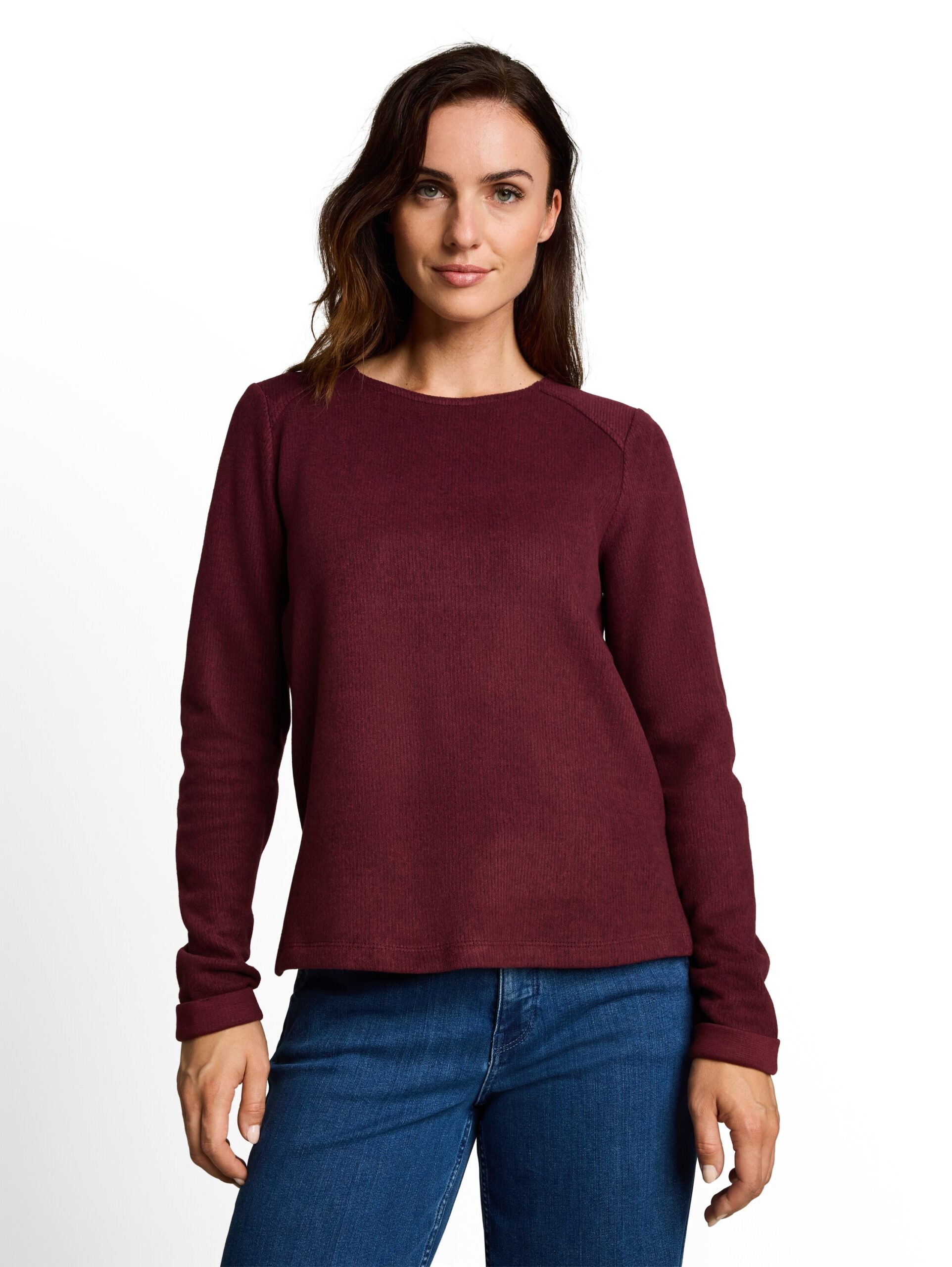 Cosy Sweatshirt mit Melange-Optik von Tom Tailor