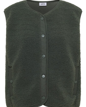 Teddy-Weste mit Softshelldetails von Cecil