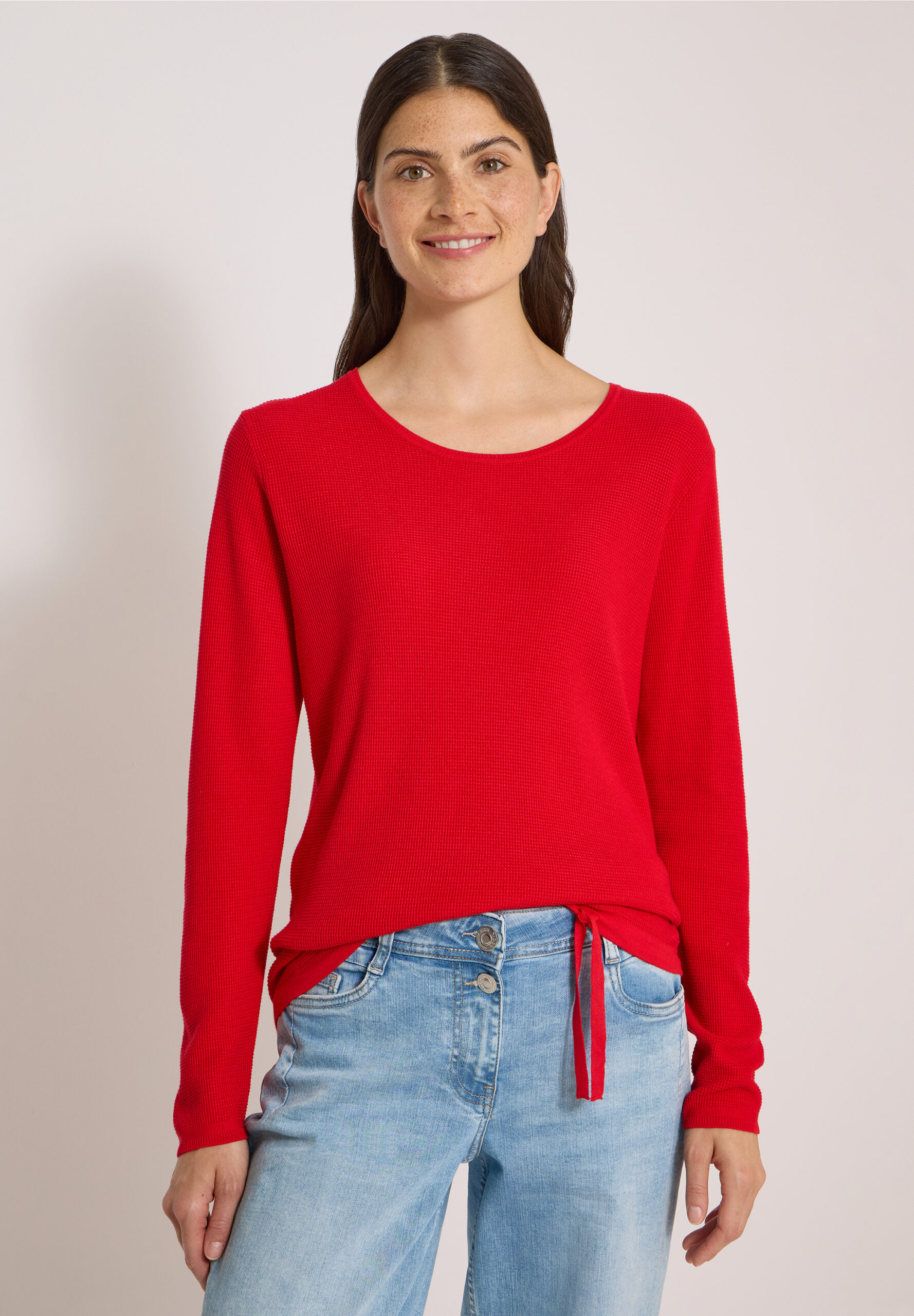 Pullover mit Rundhals und Struktur von Cecil