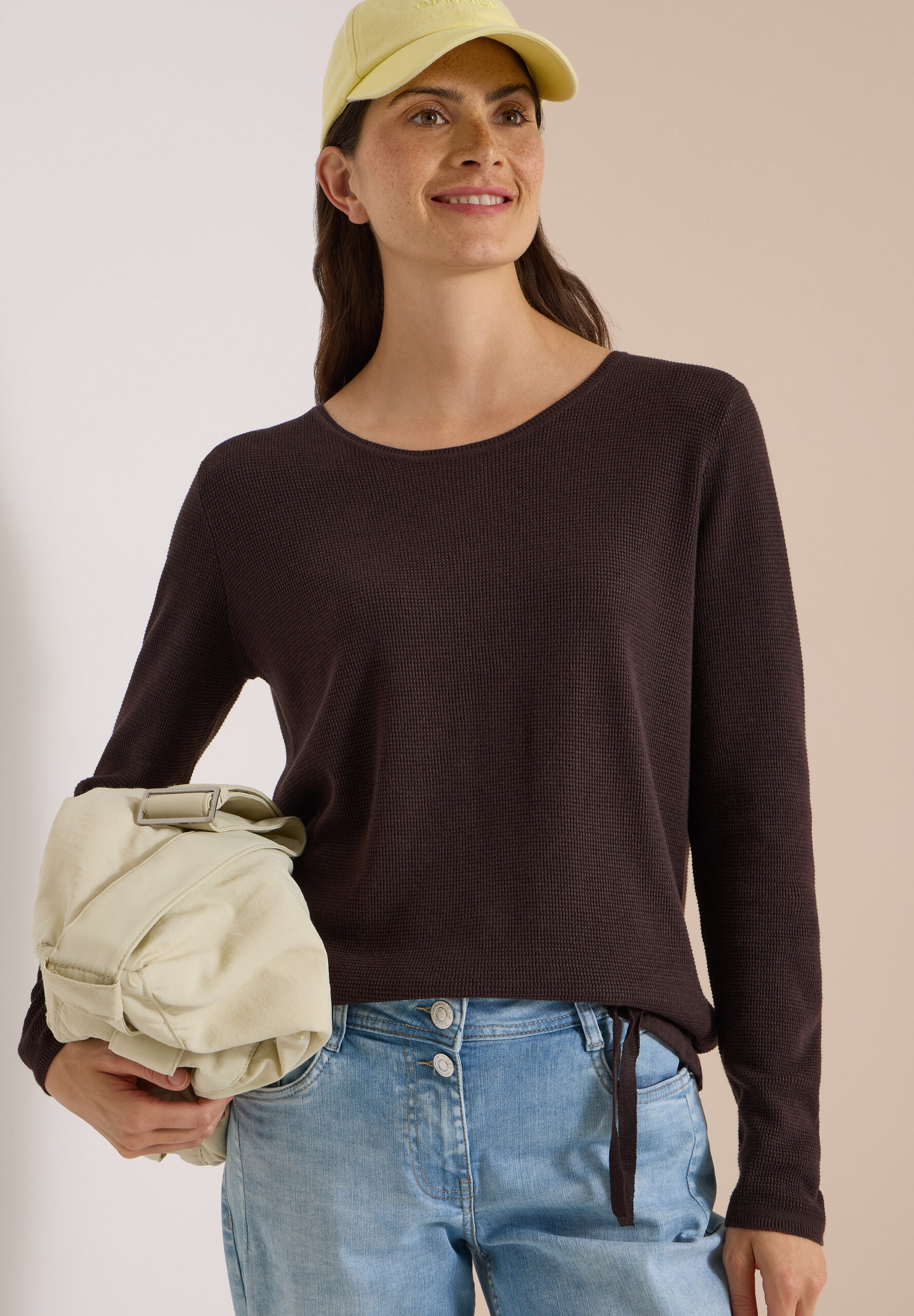 Pullover mit Rundhals und Struktur von Cecil