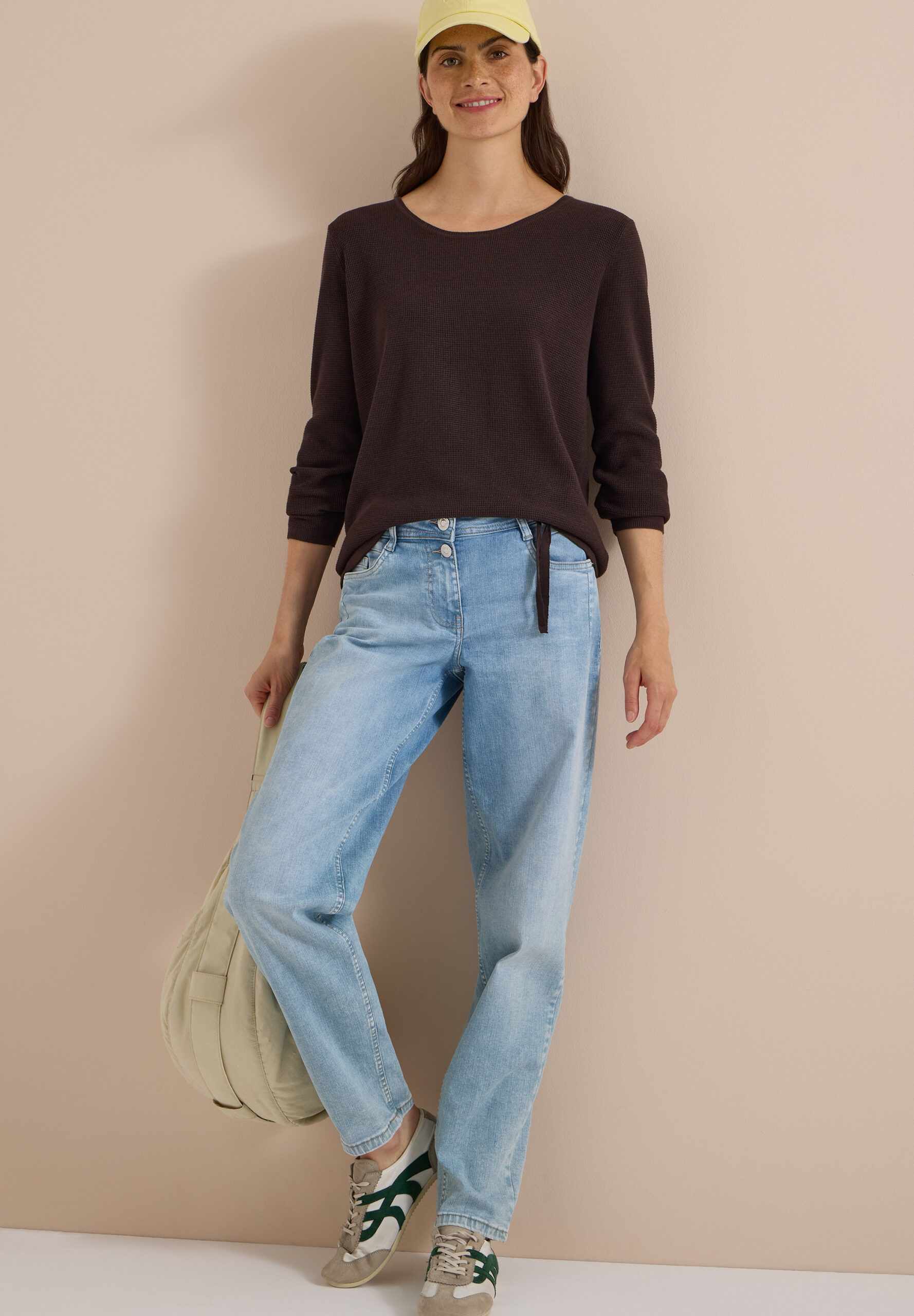 Pullover mit Rundhals und Struktur von Cecil