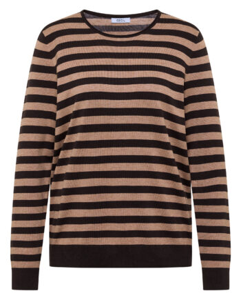 Pullover mit Rundhals und Streifen von Cecil