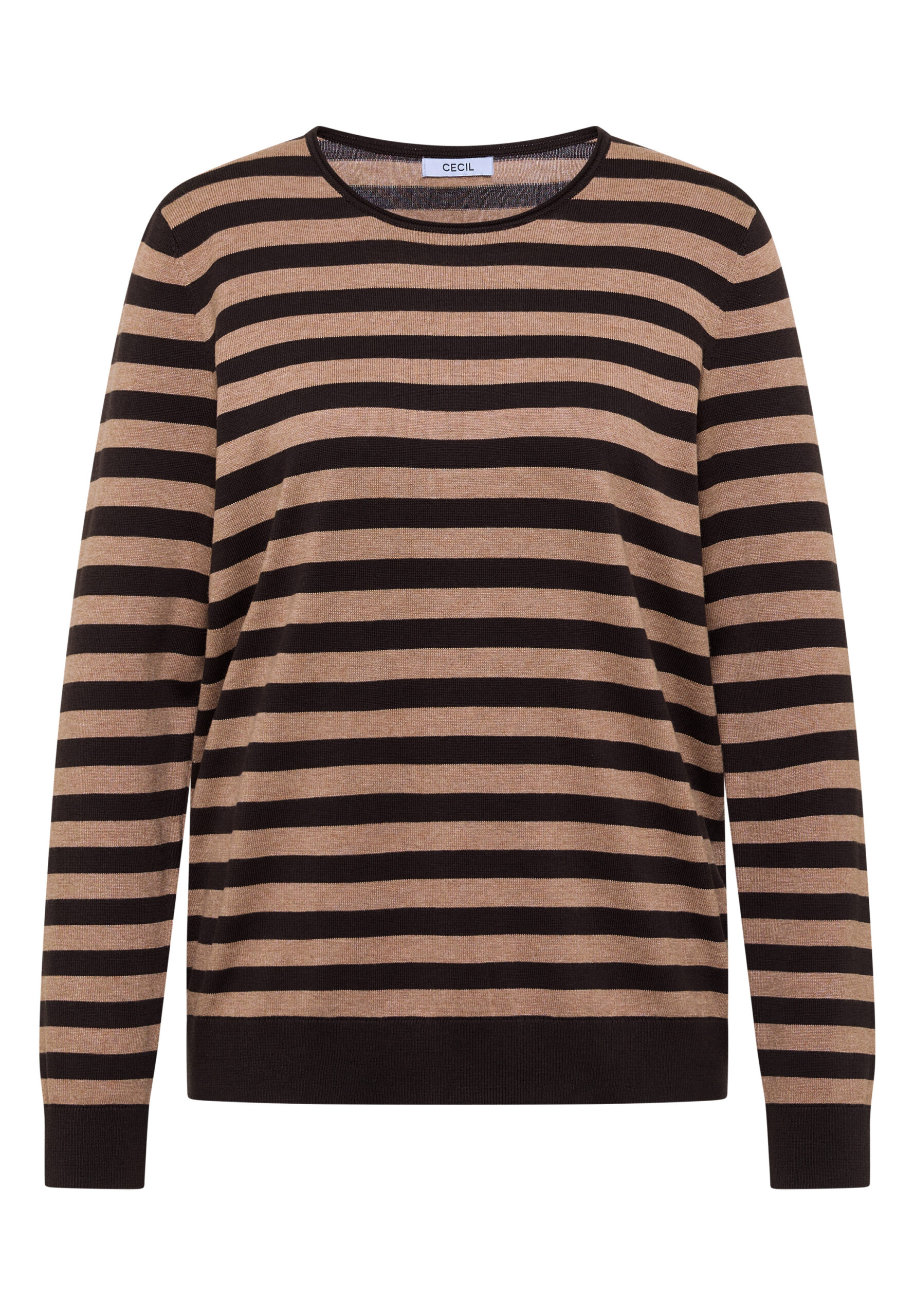 Pullover mit Rundhals und Streifen von Cecil