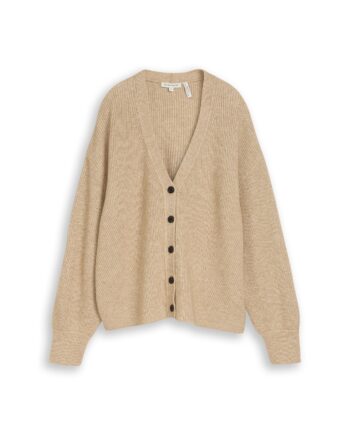 Oversize Cardigan mit V-Ausschnitt von Tom Tailor