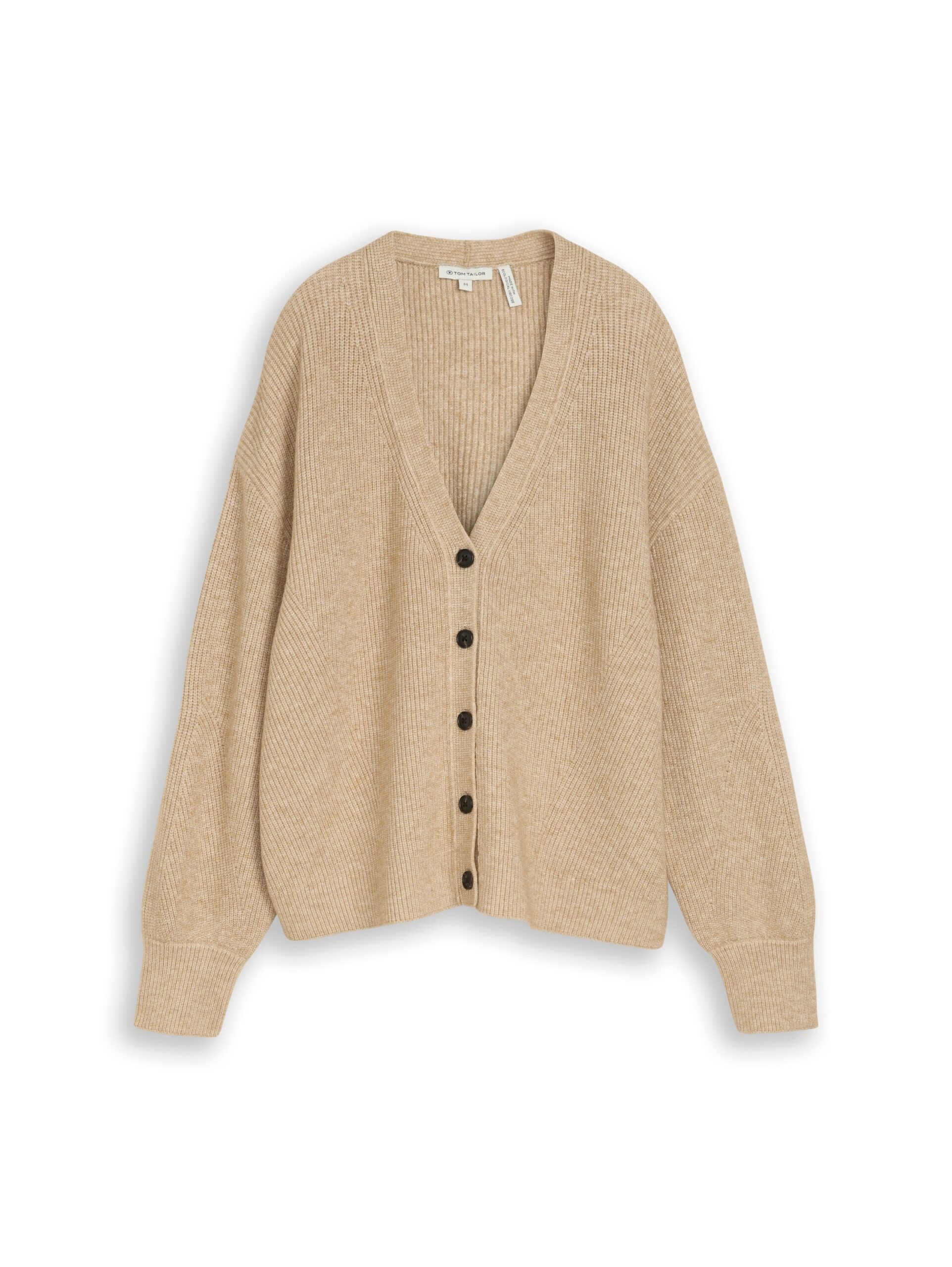 Oversize Cardigan mit V-Ausschnitt von Tom Tailor