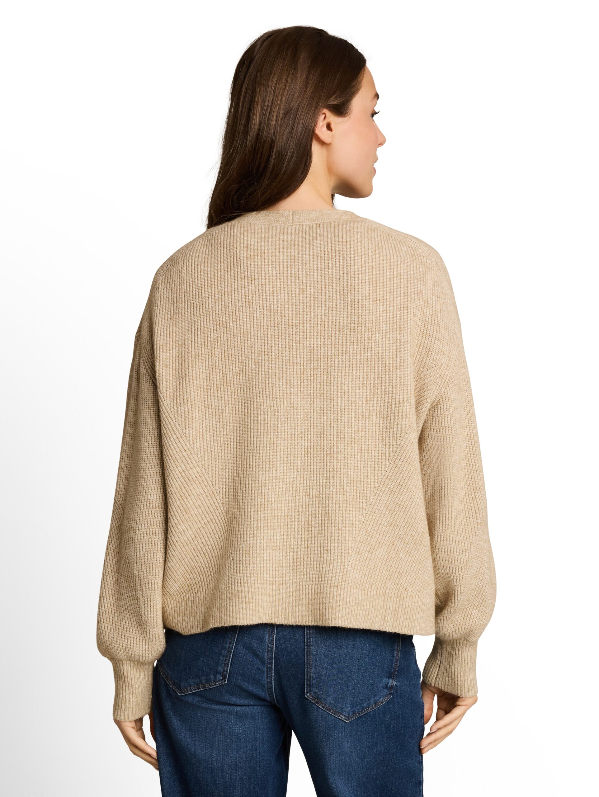 Oversize Cardigan mit V-Ausschnitt von Tom Tailor