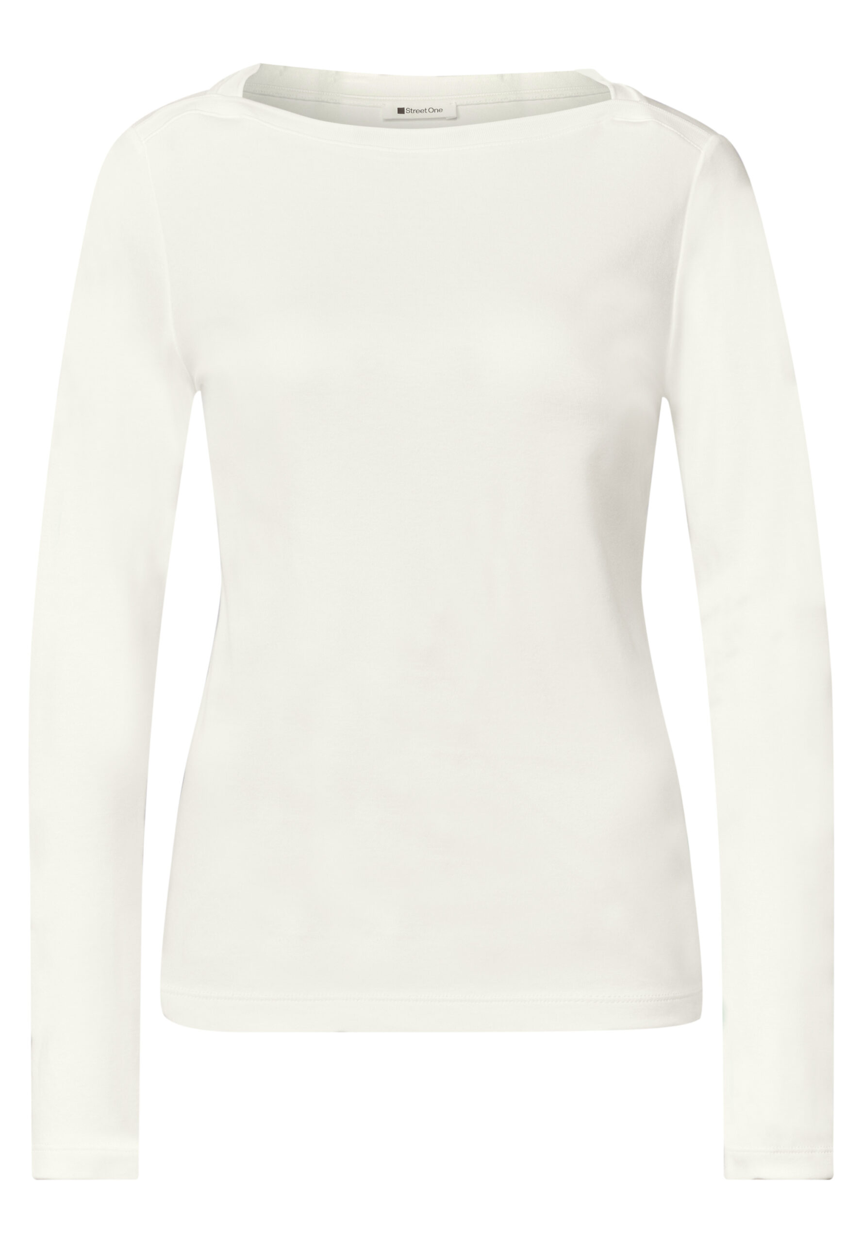 Basic Shirt mit U-Boot-Ausschnitt von Street One