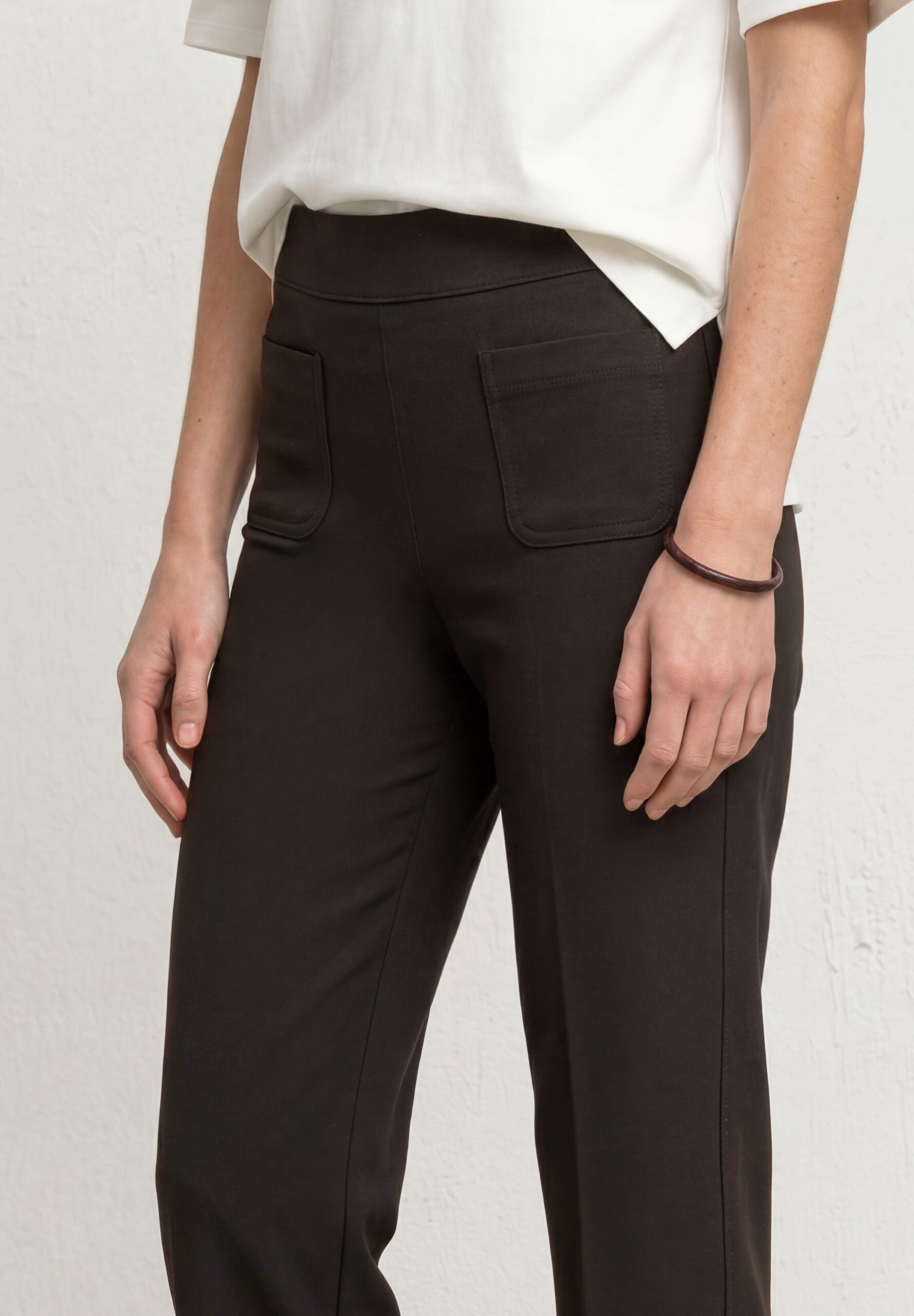 High Waist Straight Leg Hose von Street One