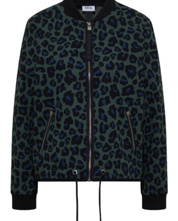 Blouson mit Tunnelzug und Leo-Muster von Cecil