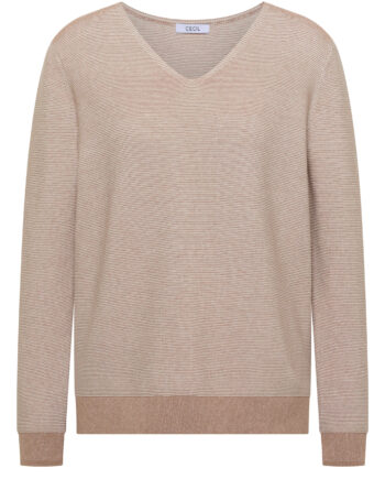 Pullover im Two-Tone-Look mit V-Neck