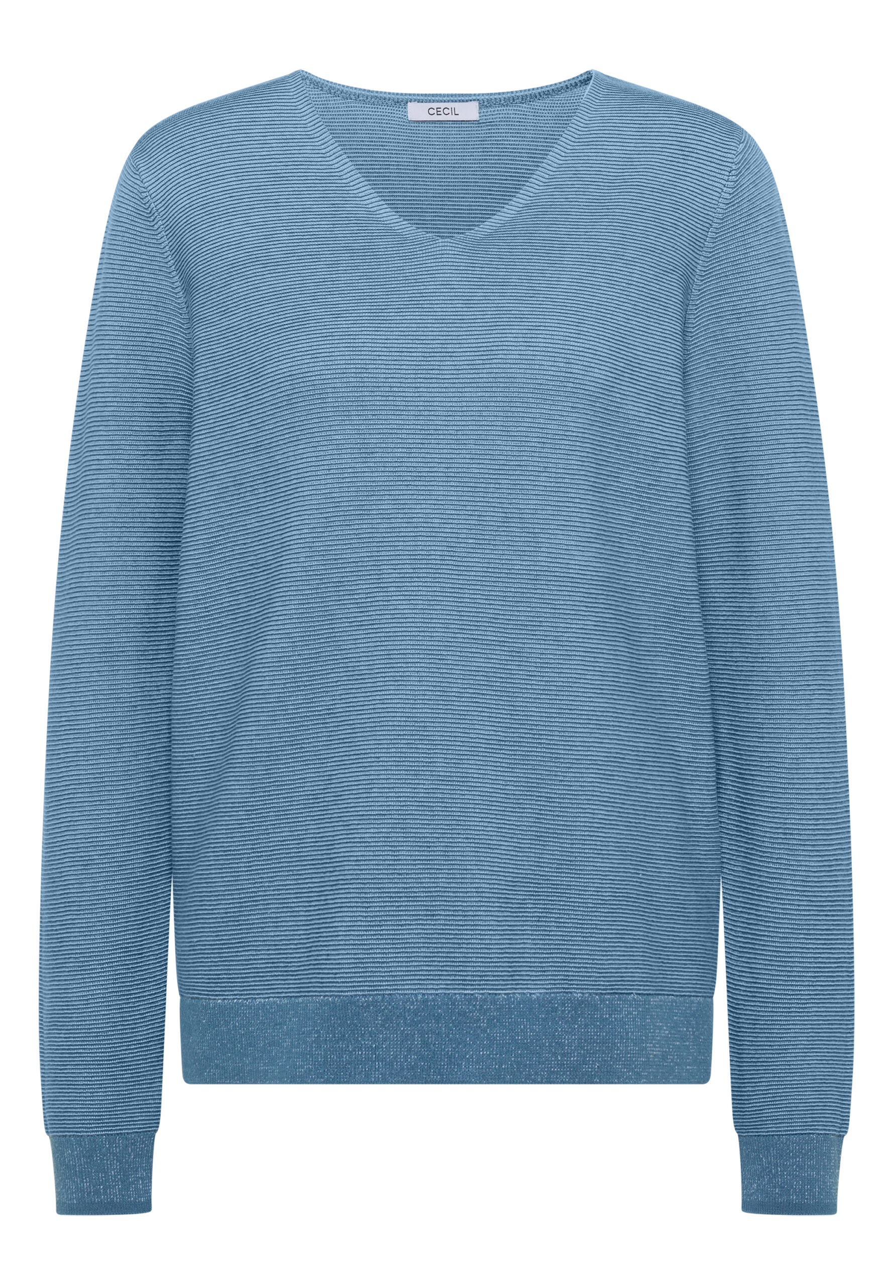 Pullover im Two-Tone-Look mit V-Neck