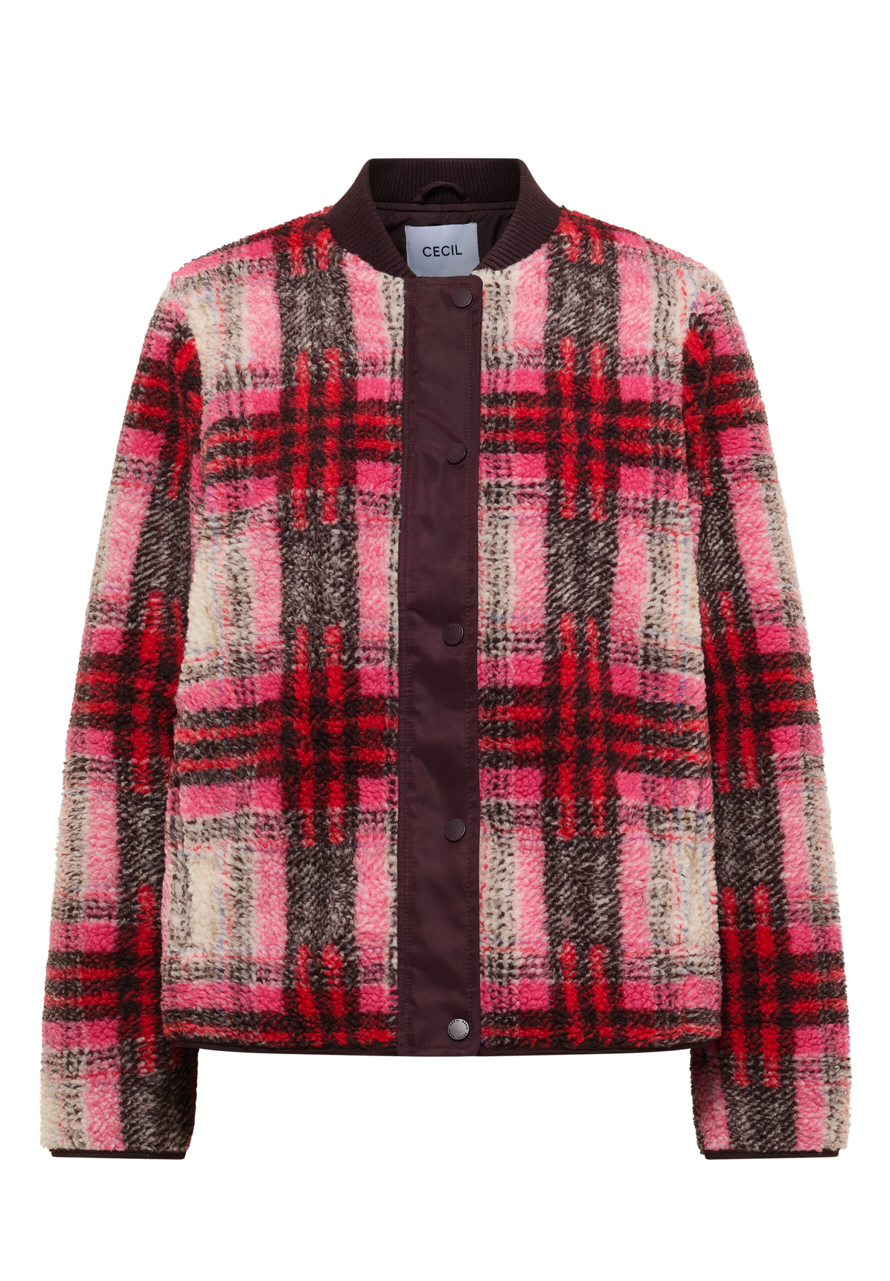 Teddy-Blouson mit Softshelldetails von Cecil