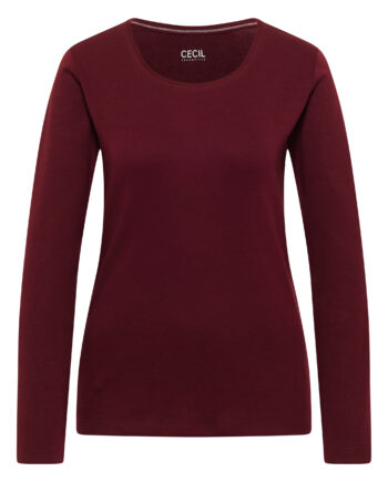 Langarm Shirt mit Rundhals von Cecil