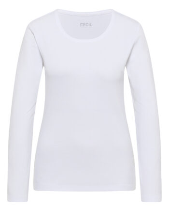 Langarm Shirt mit Rundhals von Cecil