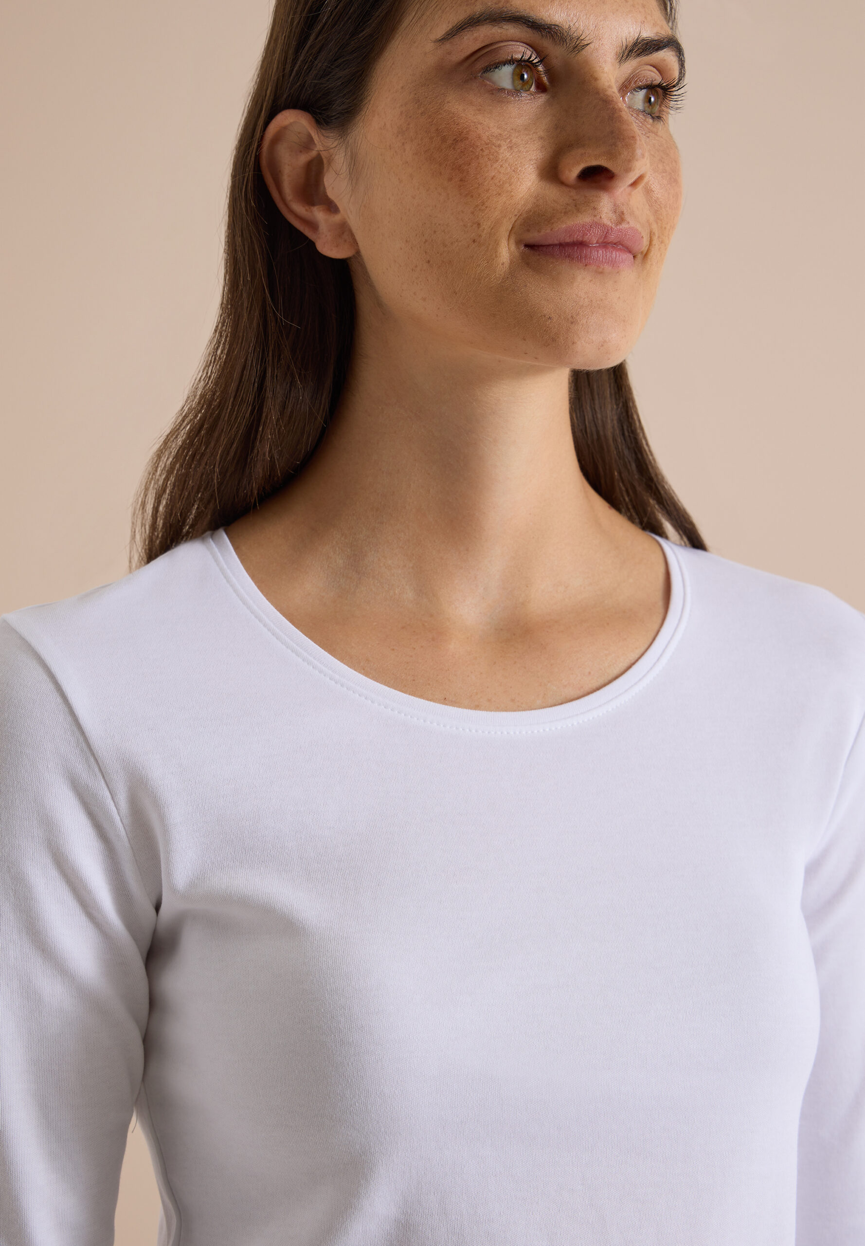 Langarm Shirt mit Rundhals von Cecil