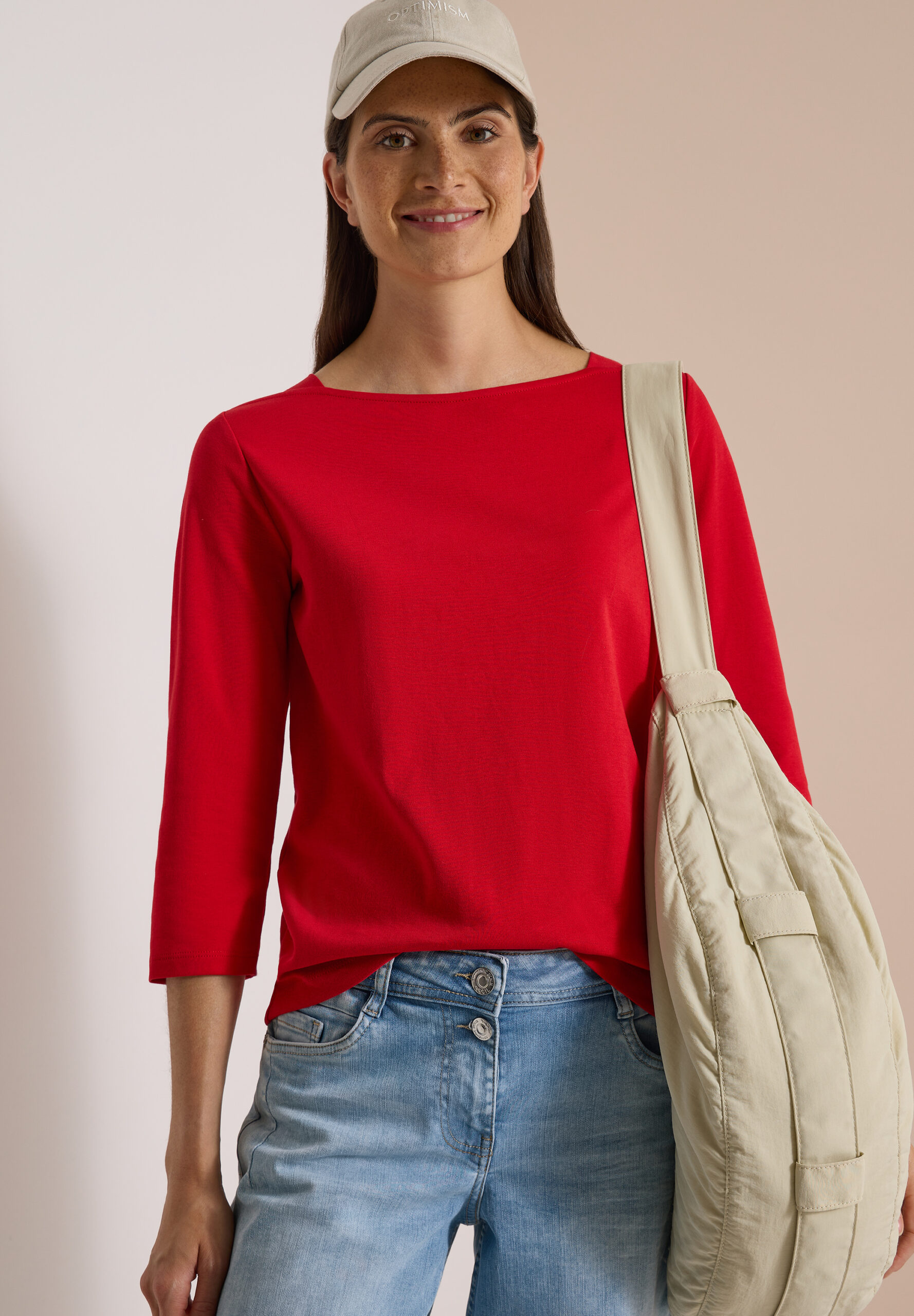 Shirt mit U-Boot-Ausschnitt von Cecil