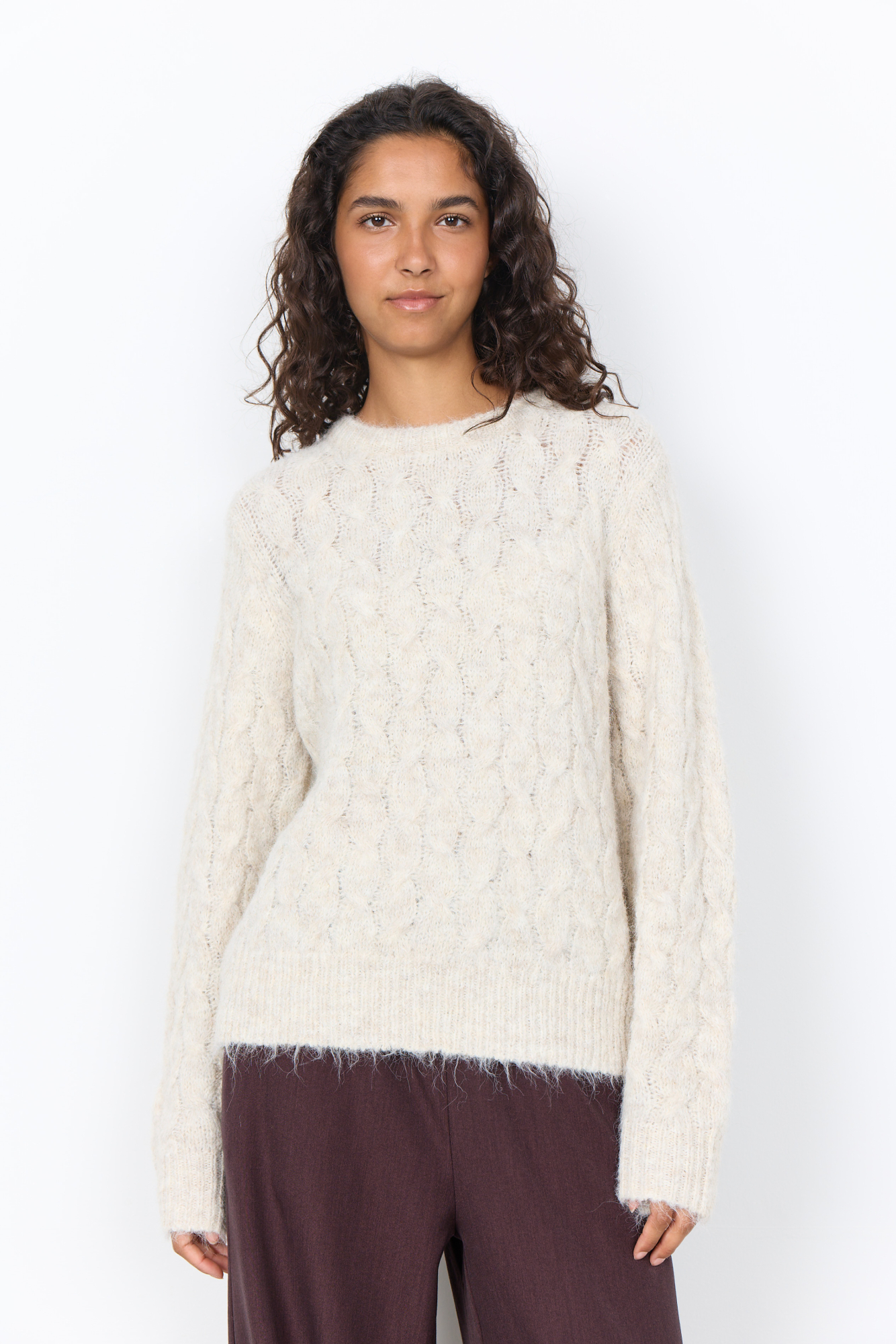 Zopfstrickpullover von Soyaconcept