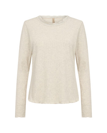 Langarmshirt mit Spitzendetails von Soyaconcept