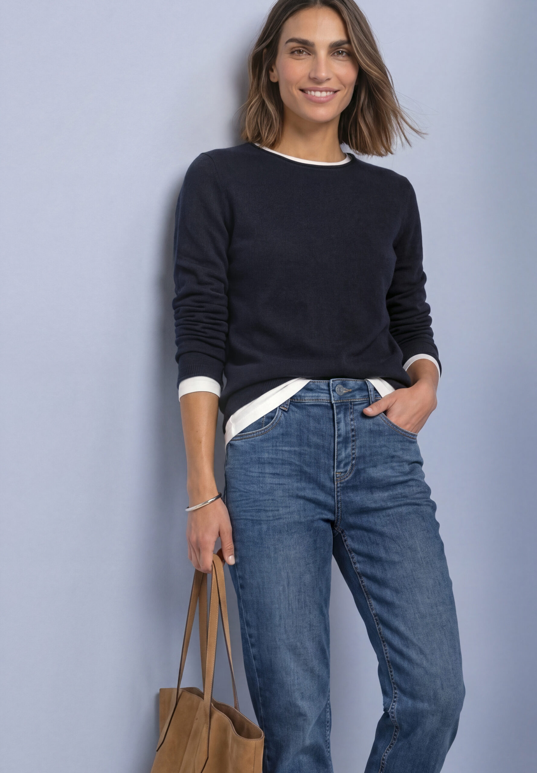 Pullover mit Boat Neck von Street One