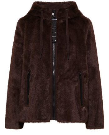 Fake Fur Jacke mit Softshelldetails von Cecil
