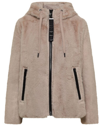 Fake Fur Jacke mit Softshelldetails von Cecil