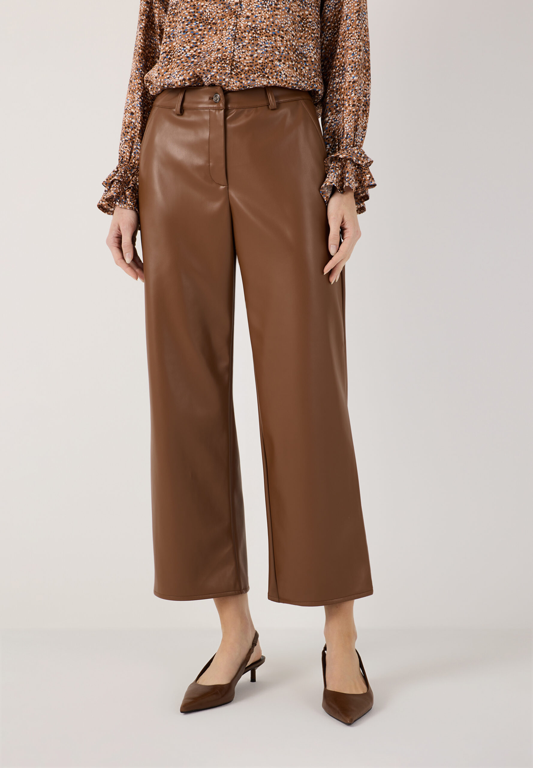 Culotte in Lederoptik von More & More