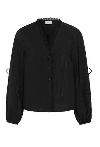 Bluse mit Rüschenkante von Kaffe