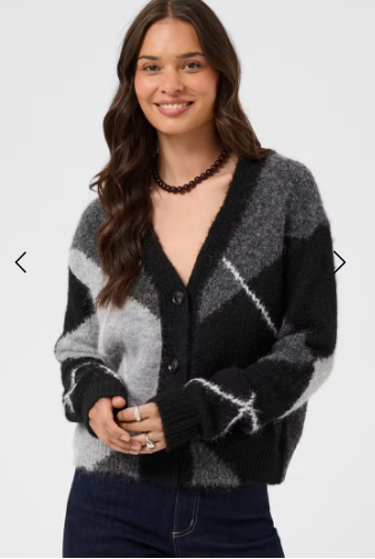Cropped-Strickcardigan von Kaffe