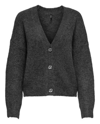 Strickjacke mit Knopfleise von Only