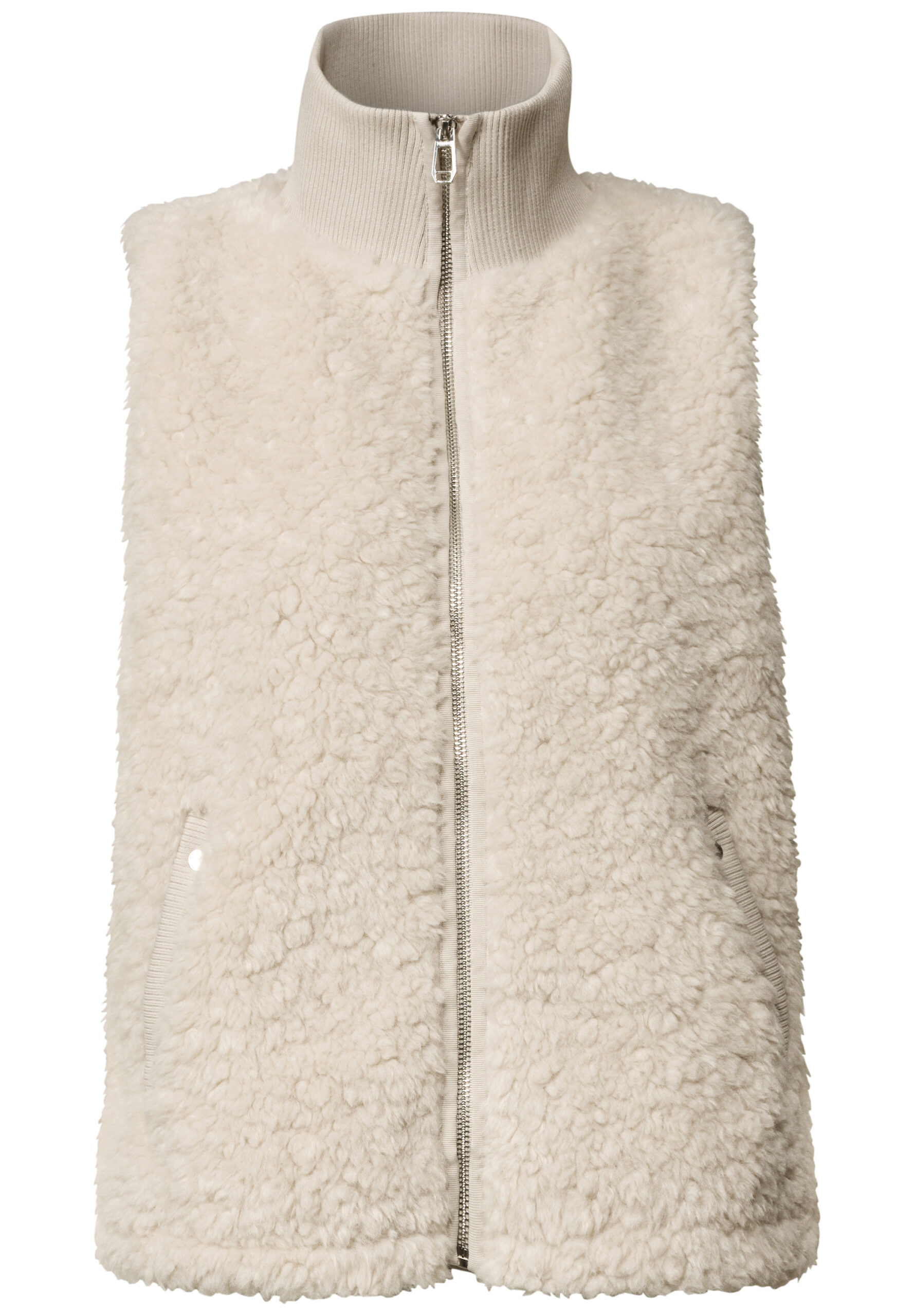 Teddyweste mit Strickdetails von Street one