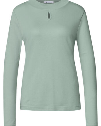 Shirt mit Turtle Neck und Schlitzdetail von Street one