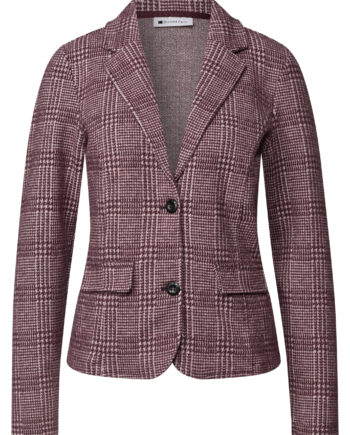 Blazer mit Karomuster und Knöpfen von Street one