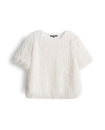 Boxy Sweatshirt in feiner Fransen Optik von Someday