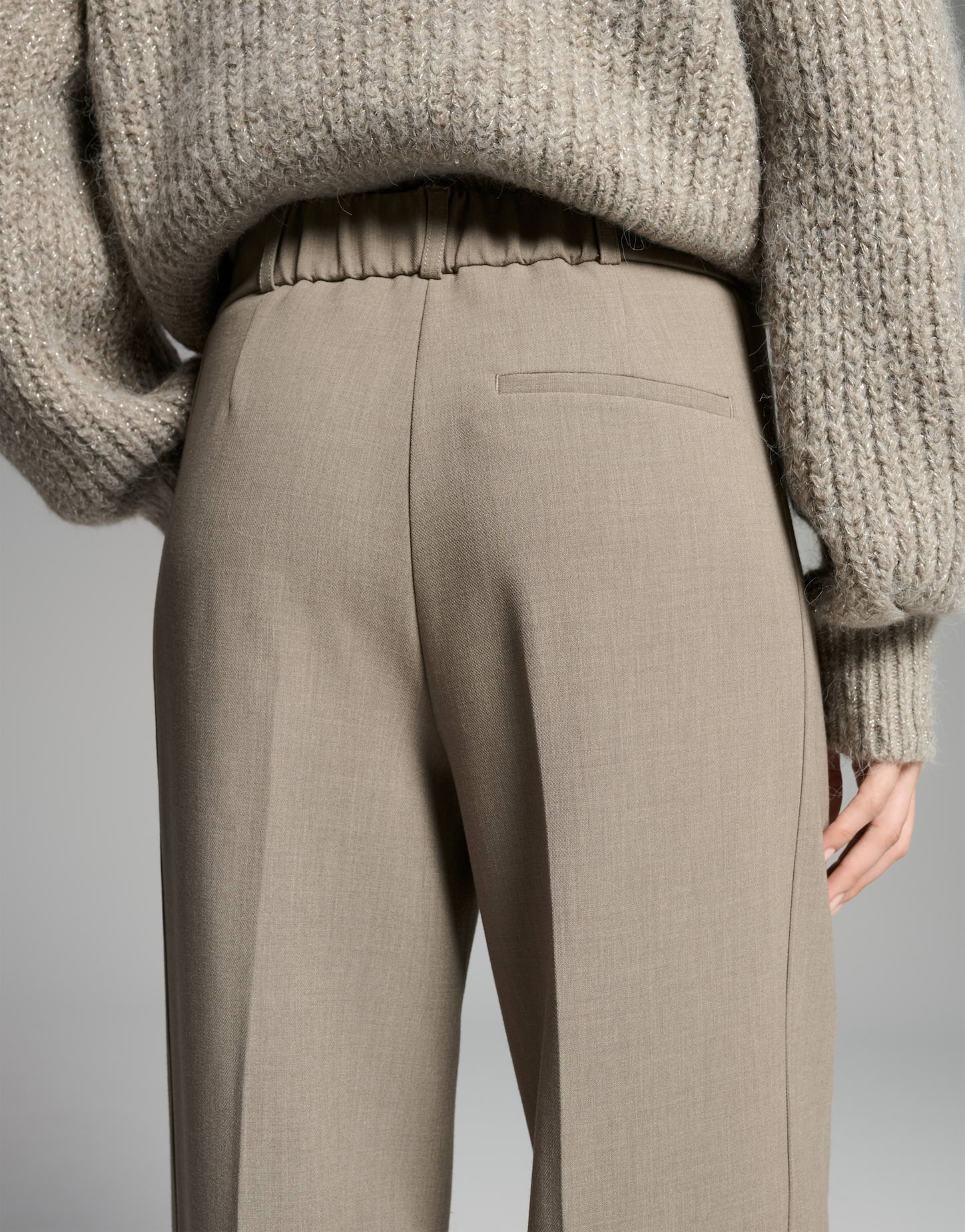 Wide Leg Pants aus fließender Piqué Ware von Someday