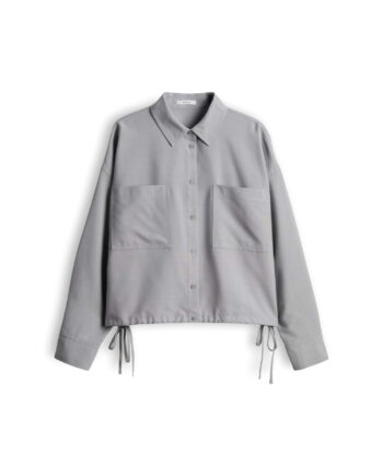Flanellbluse mit Tunnelzug im Saum von Opus