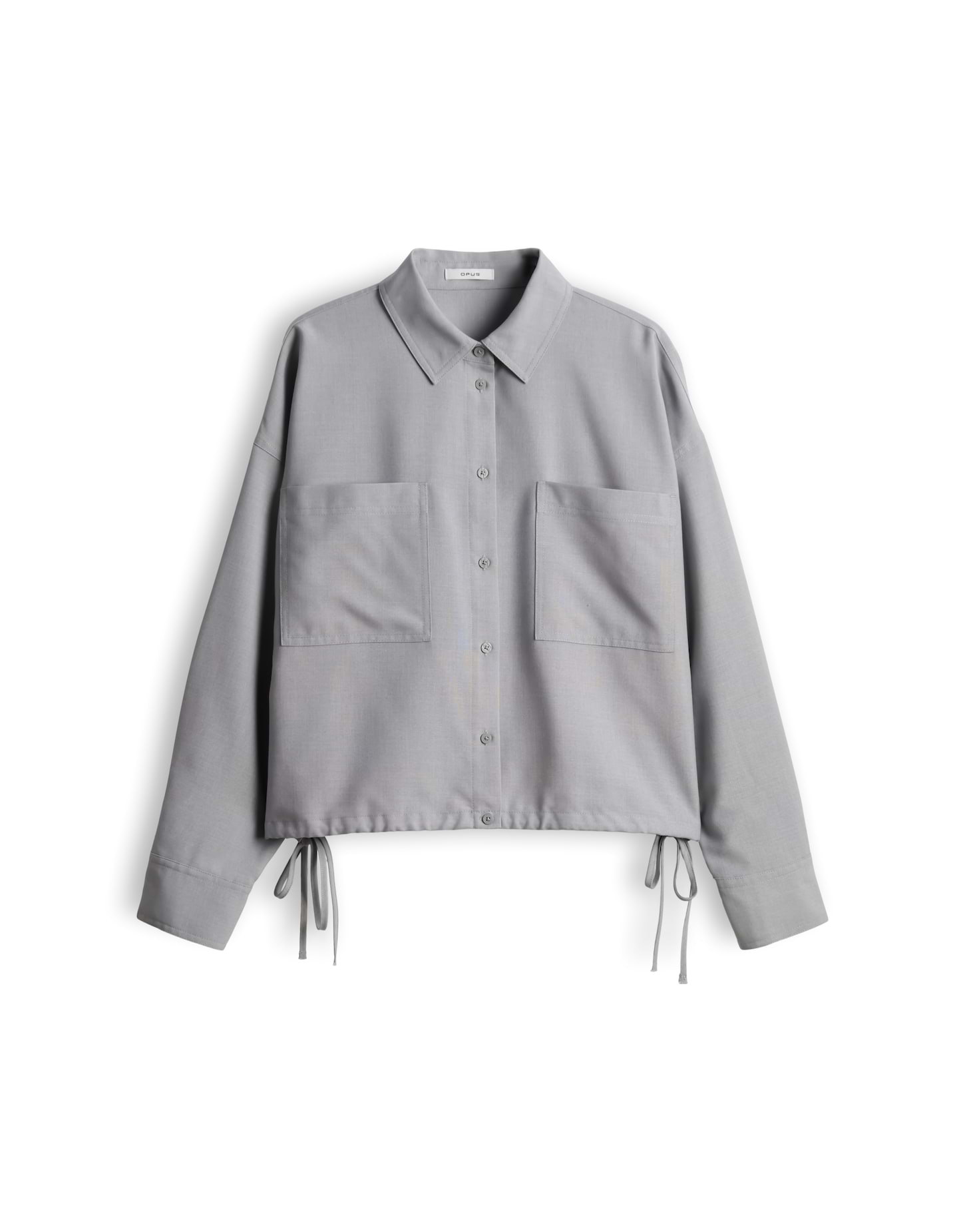 Flanellbluse mit Tunnelzug im Saum von Opus