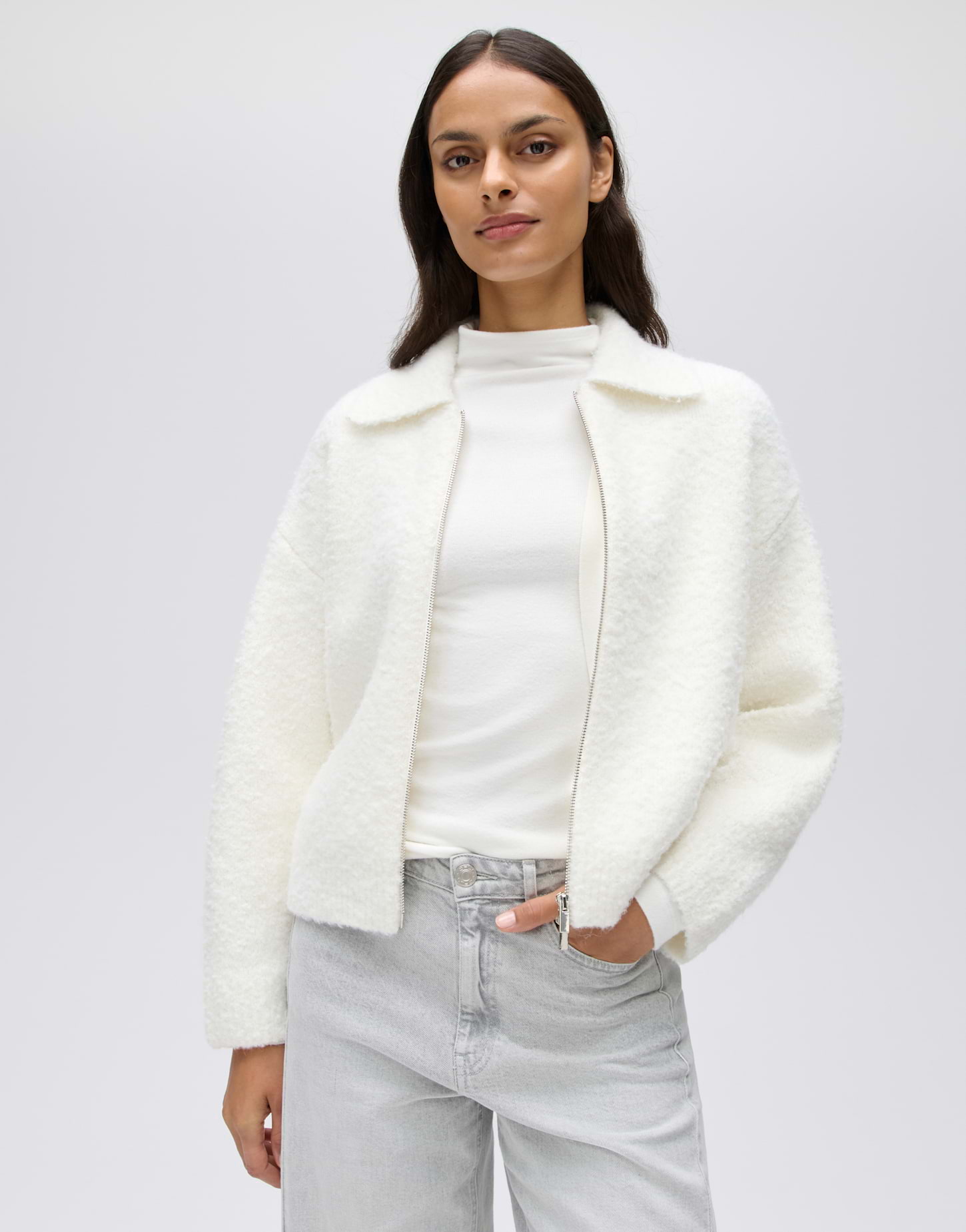Sportive Strickjacke mit Reißverschluss von Opus
