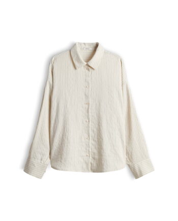 Oversized Hemdbluse mit Faltendetail am Ärmel von Opus