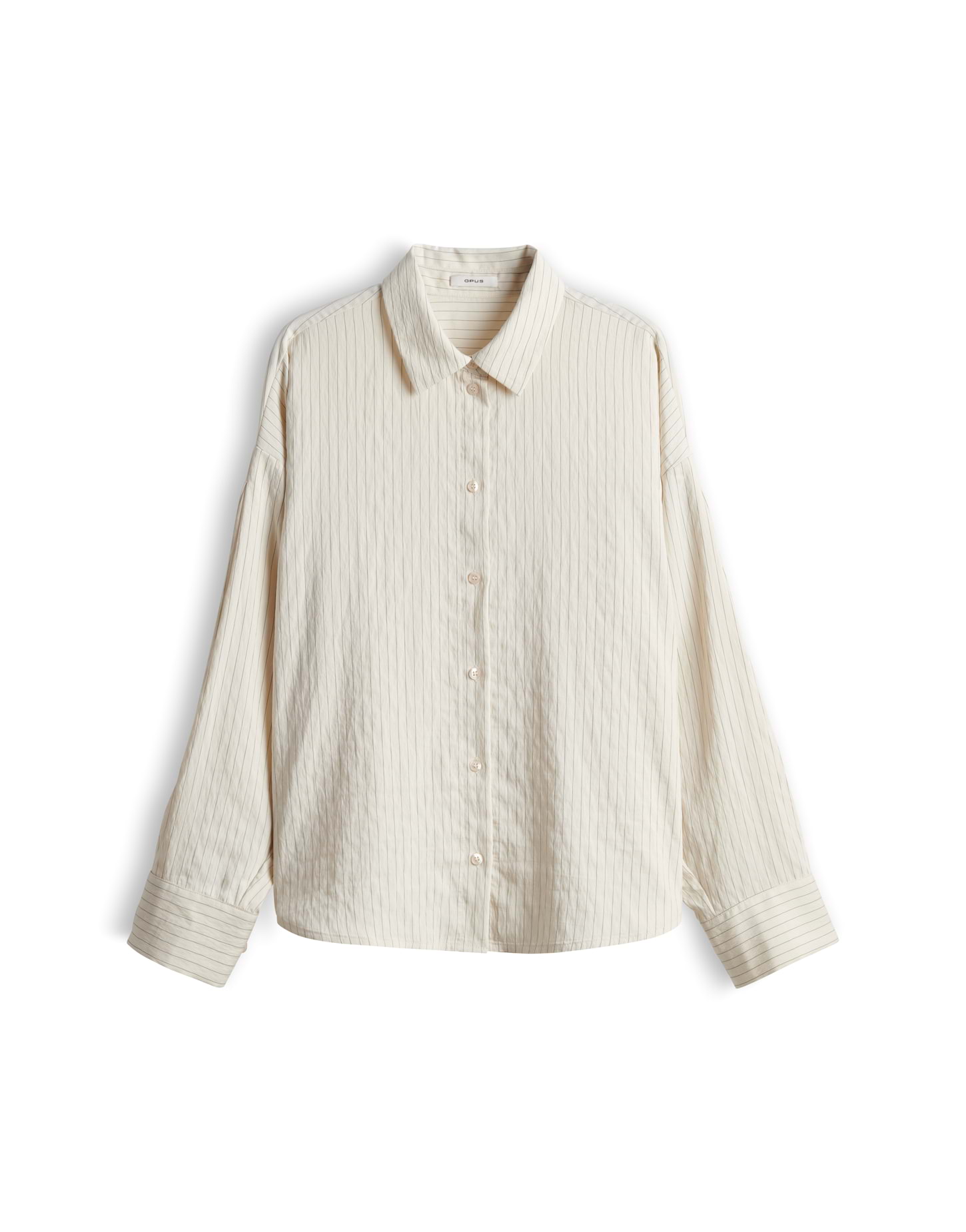 Oversized Hemdbluse mit Faltendetail am Ärmel von Opus