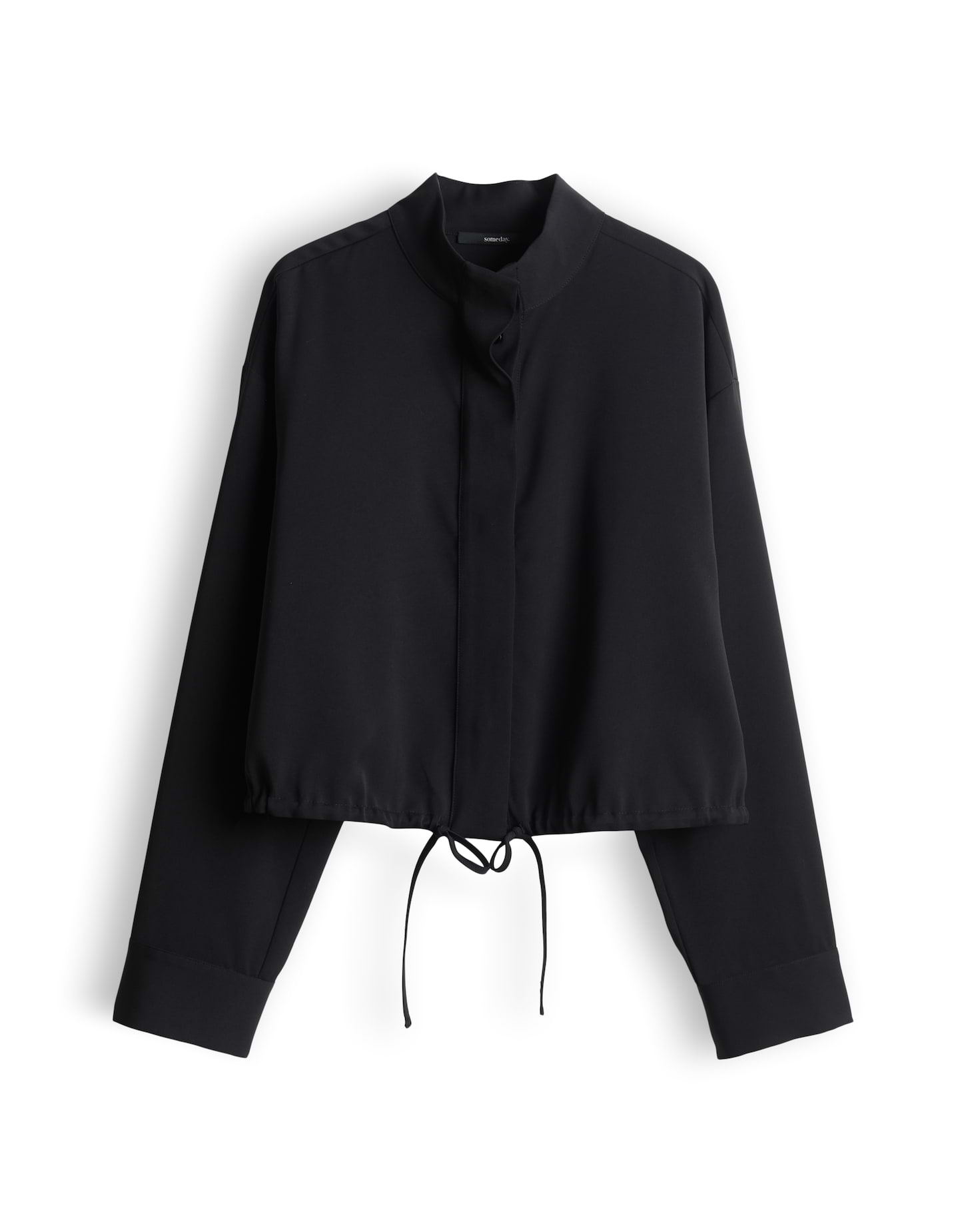 Boxy Hemdbluse mit Ballonsaum von Someday
