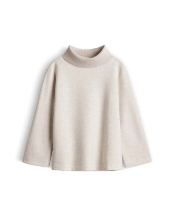 Jerseyshirt mit Rippstrickkragen von Someday