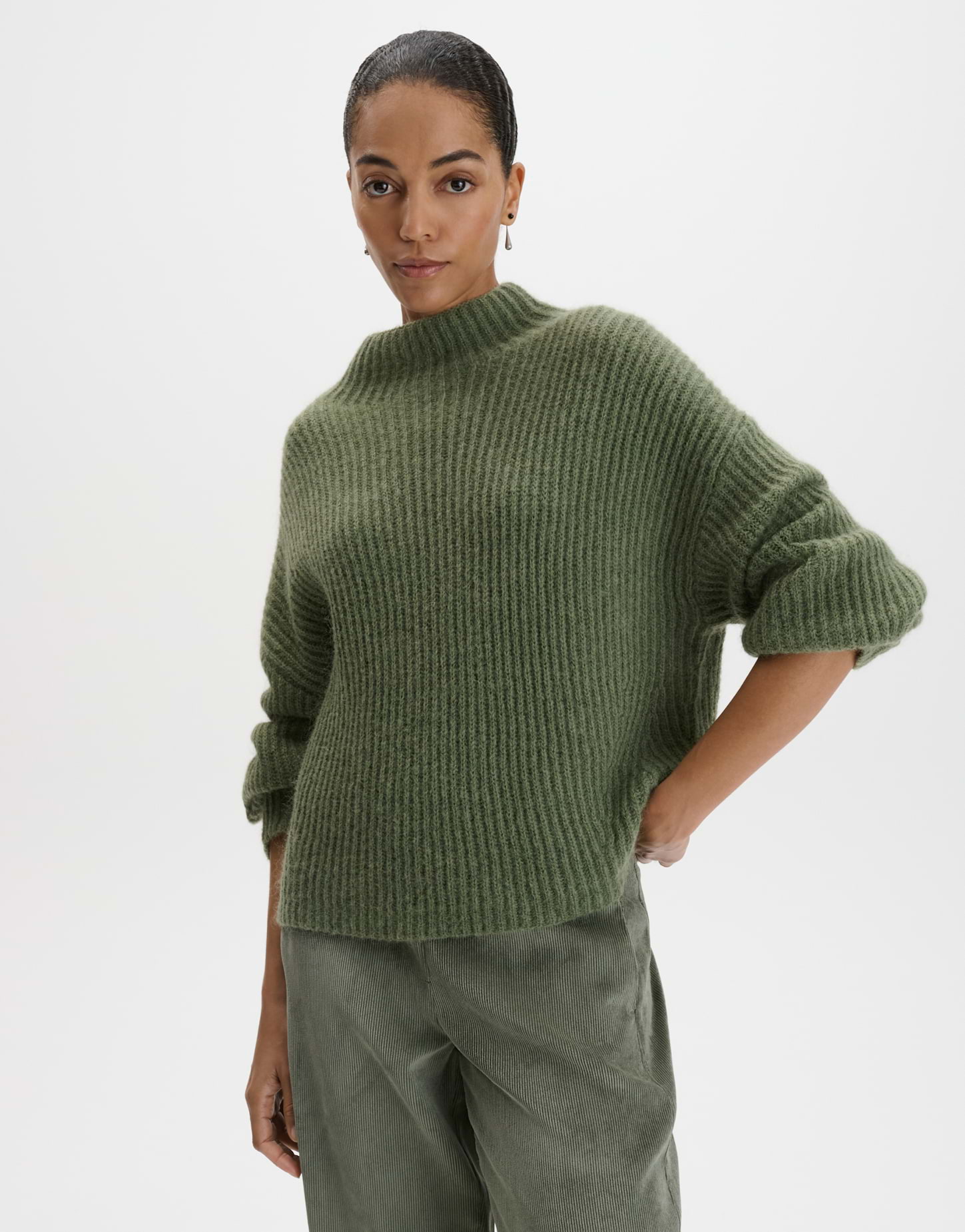 Rippstrickpullover aus Wolle Mohair Mix von Someday