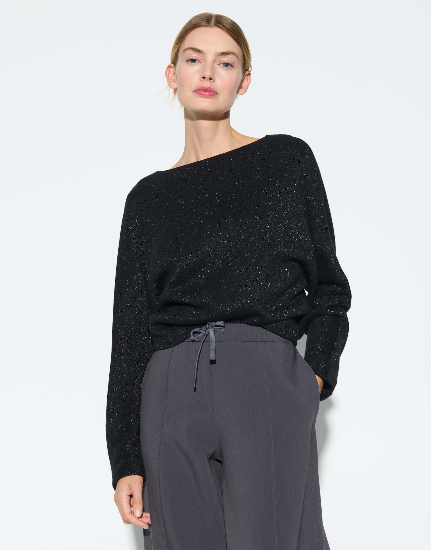 Schimmerndes Sweatshirt im Viskose Mix von Opus